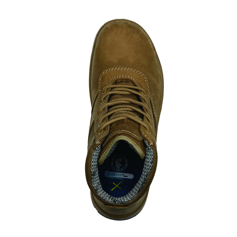 ROCKROOSTER Cortez Brown 6 Inch Steel Toe Leather Work Boots AK250 – product view 5
