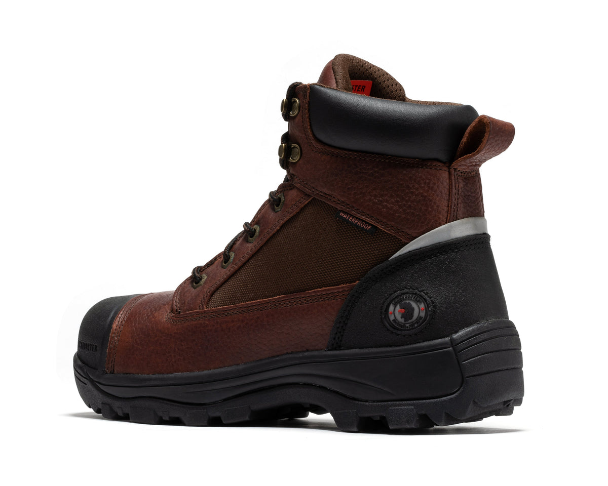 ROCKROOSTER Daviston 6 inch Brown Composite Toe Waterproof Work Boots AT872 – product view 2