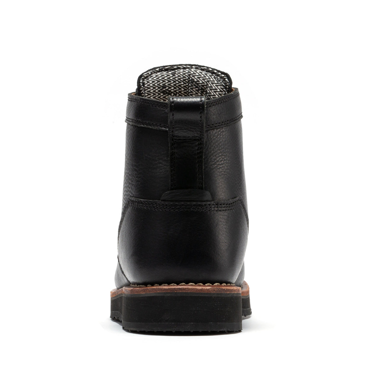 ROCKROOSTER Edgewood Men's 6 Inch Black Steel Toe Wedge Work Boots SAP610BK – product view 4