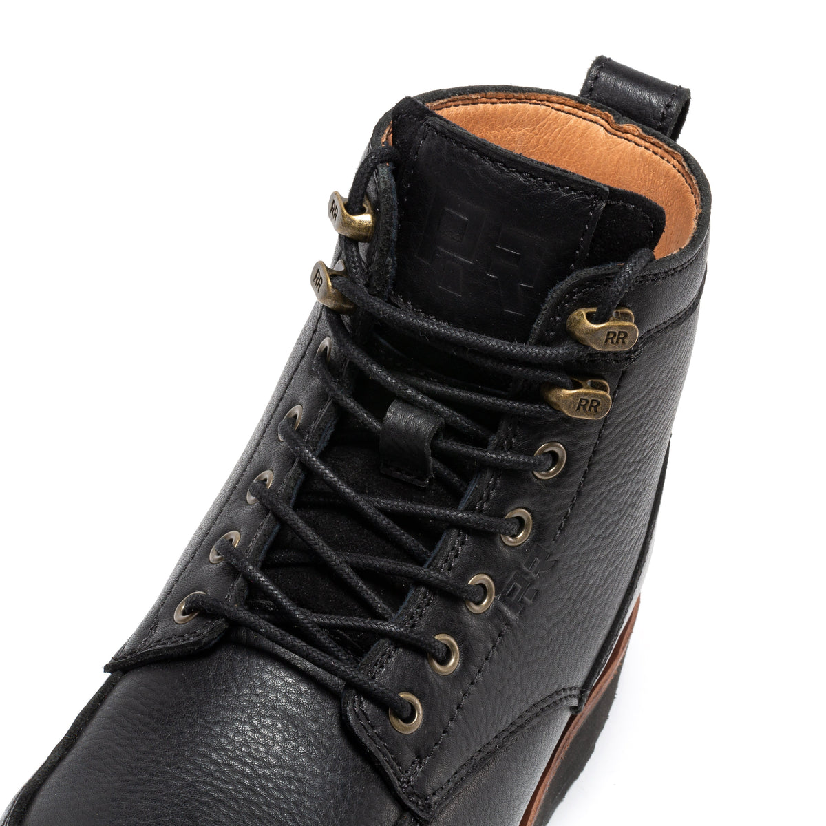 ROCKROOSTER Edgewood Men's 6 Inch Black Steel Toe Wedge Work Boots SAP610BK – product view 5