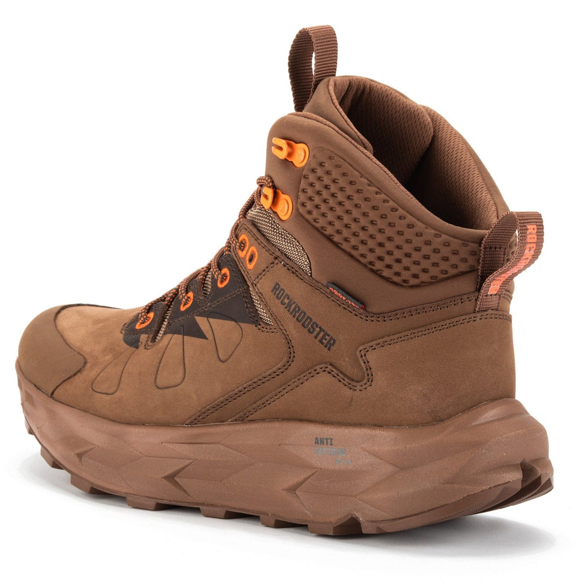 ROCKROOSTER Farmington Brown 6 Inch Waterproof Hiking Boots with VIBRAM® Outsole  OC21031 – sole view