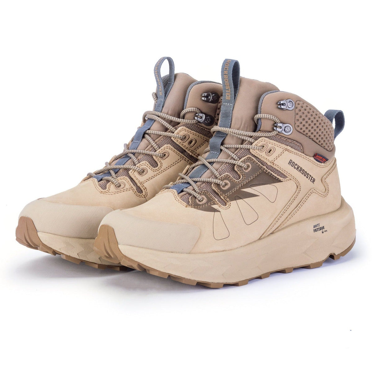 rockrooster Farmington Sand 6 Inch Waterproof Hiking Boots with VIBRAM® Outsole  OC21035 – sole view