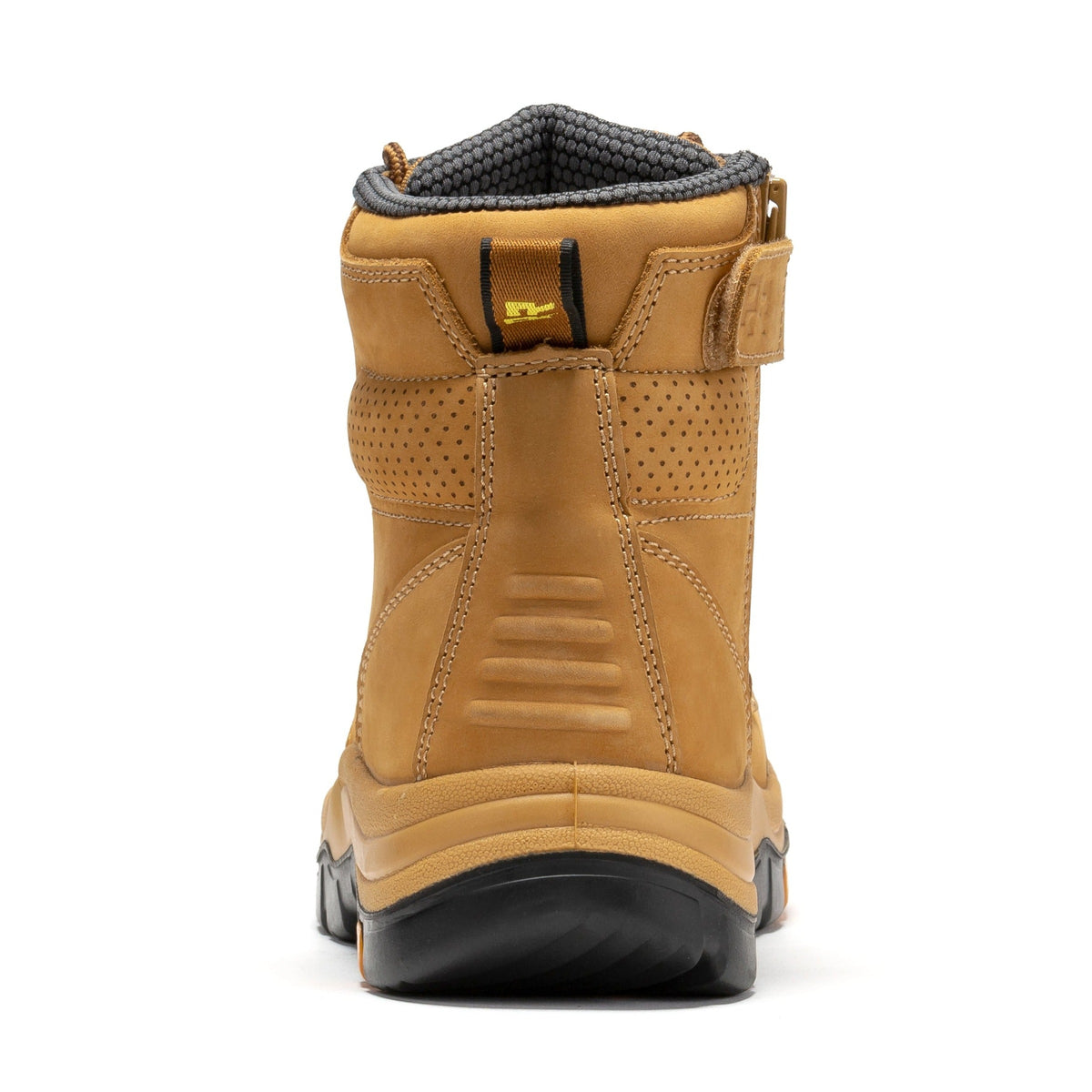 ROCKROOSTER Madison Tan 6 inch Zip-sided Steel Toe Leather Work Boots AK052 – side view