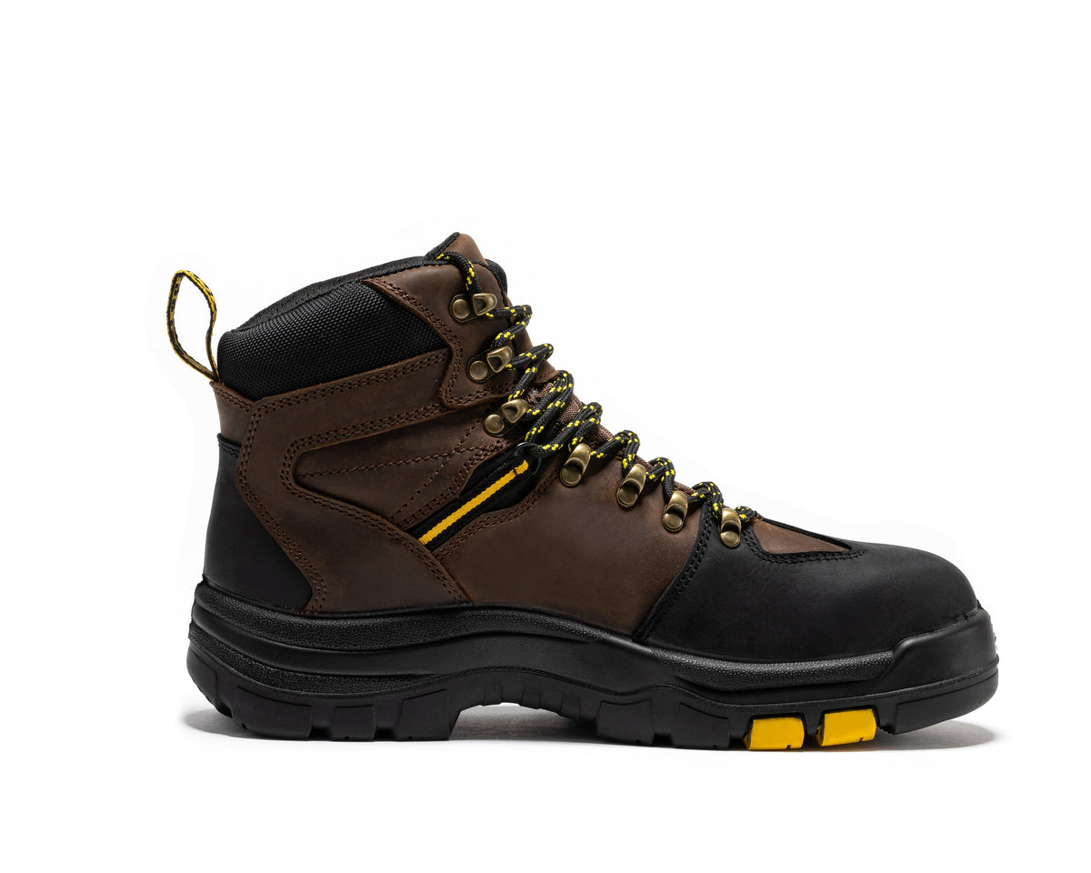 ROCKROOSTER Marfa Brown 6 inch Waterproof Composite Toe Leather Work Boots CP211 – product view 5