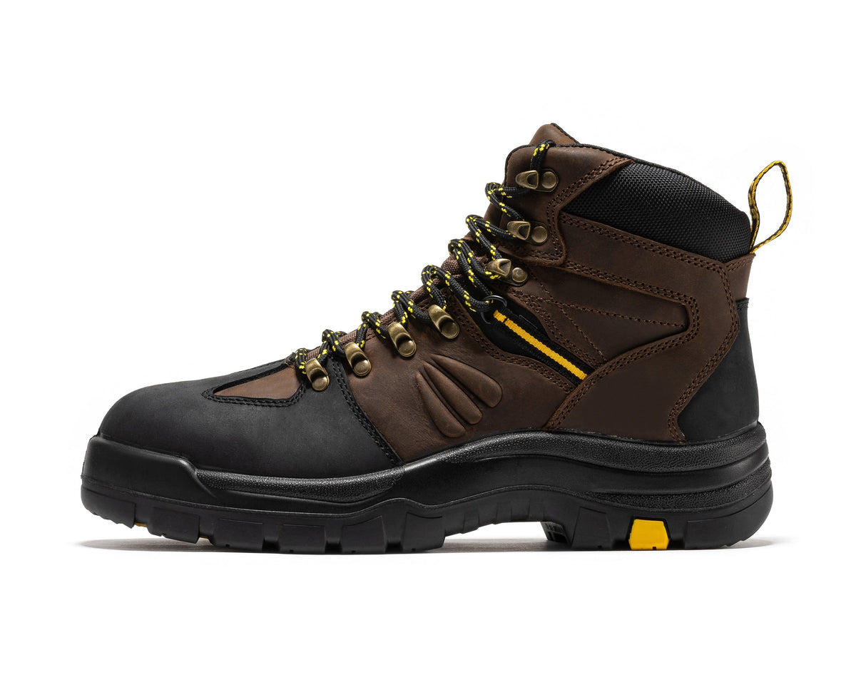 ROCKROOSTER Marfa Brown 6 inch Waterproof Composite Toe Leather Work Boots CP211 – product view 2