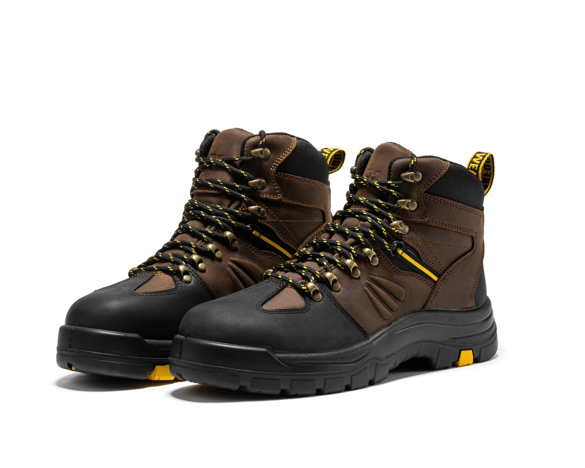 ROCKROOSTER Marfa Brown 6 inch Waterproof Composite Toe Leather Work Boots CP211 – product view 9