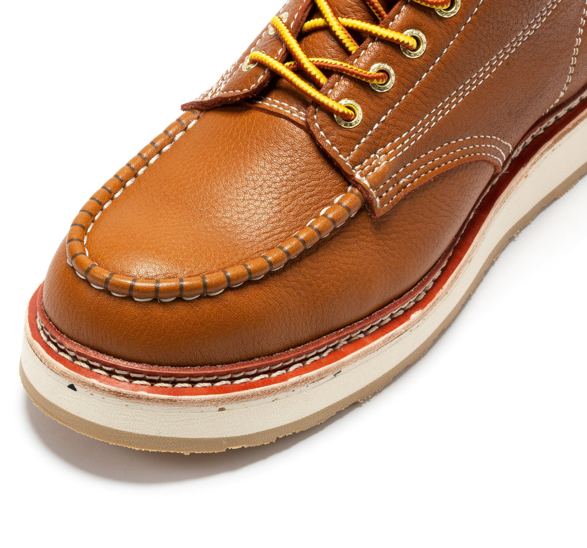 ROCKROOSTER Norwood Men's 6 inch Brown Soft Toe Wedge Work Boots SAP611 – product view 4