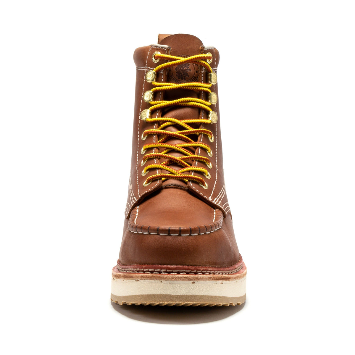 ROCKROOSTER Norwood Men's 6 inch Brown Steel Toe Wedge Work Boots SAP621 – product view 7