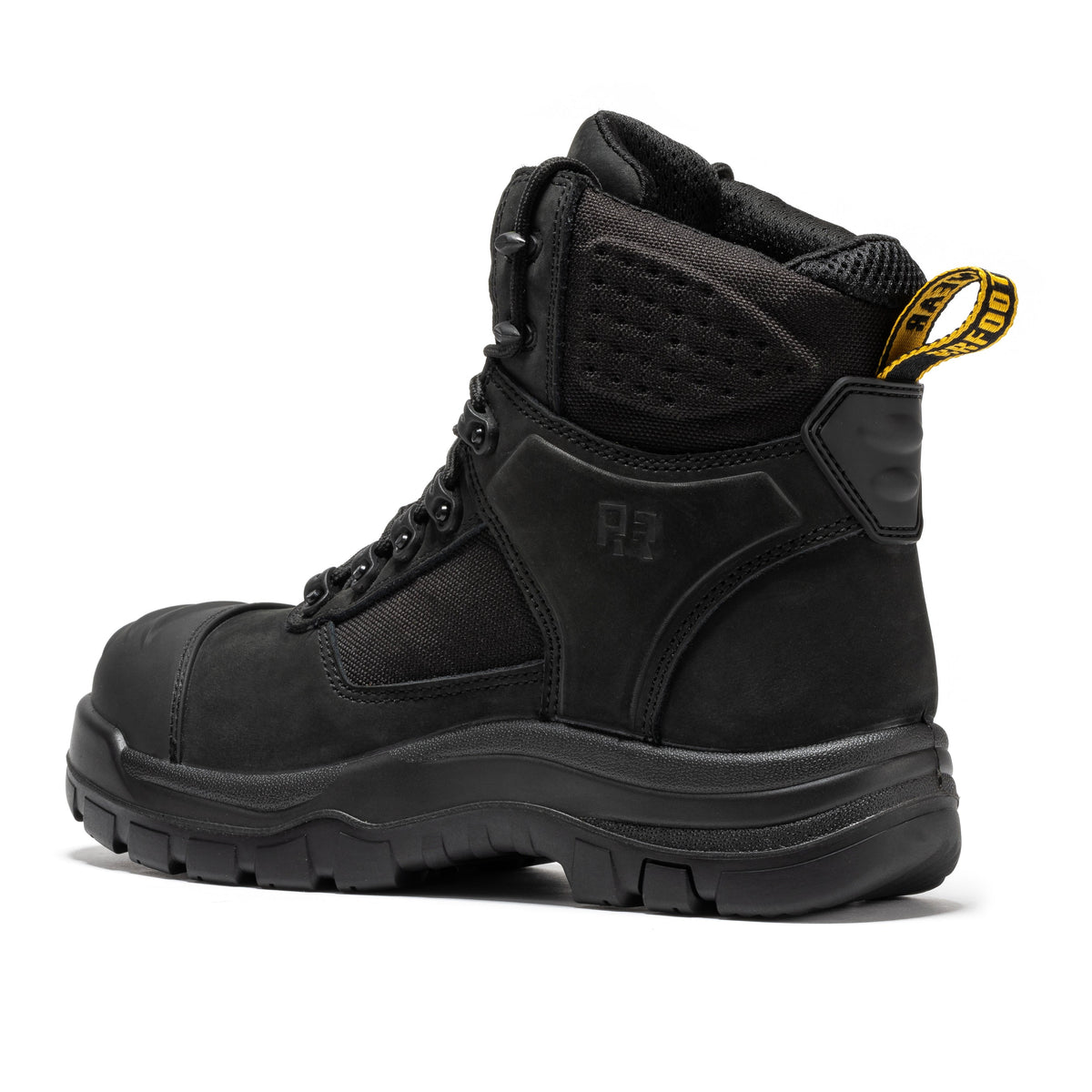 ROCKROOSTER Stowe Black 7 inch Composite Toe Leather Work Boots CP212BK – product view 2