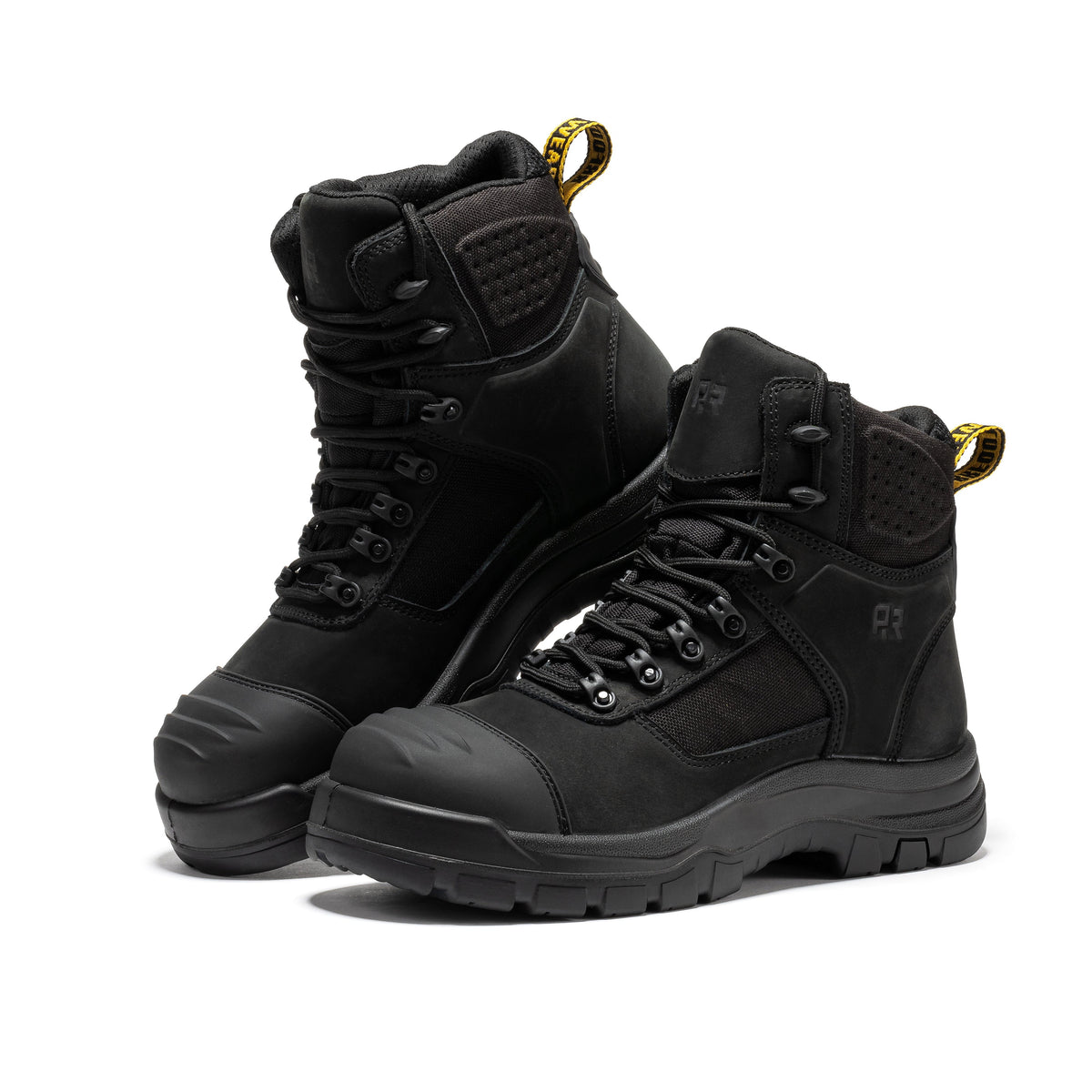 ROCKROOSTER Stowe Black 7 inch Composite Toe Leather Work Boots CP212BK – product view 6