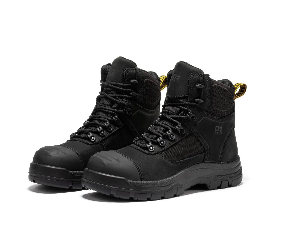 ROCKROOSTER Stowe Black 7 inch Composite Toe Leather Work Boots CP212BK – product view 7