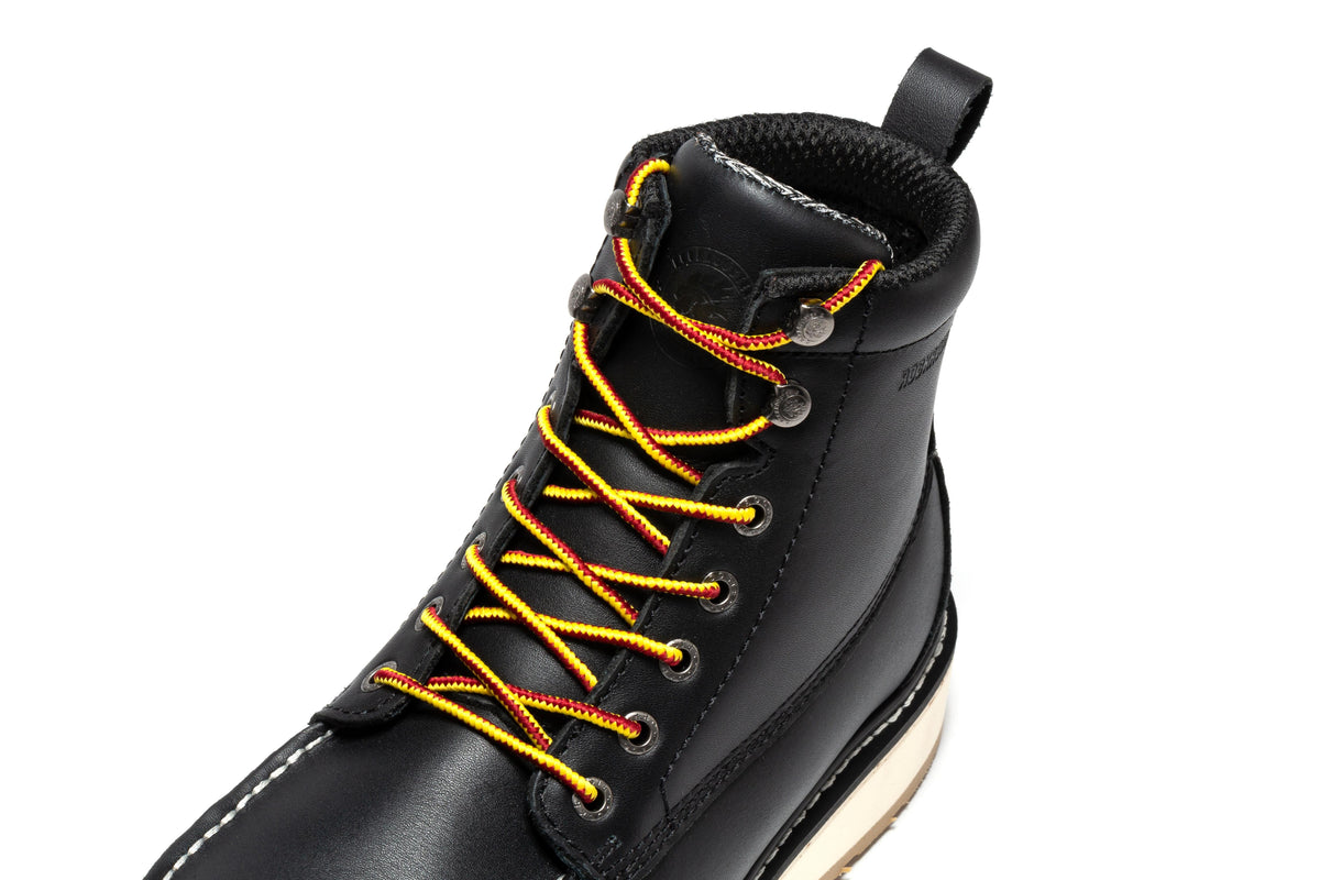 ROCKROOSTER Trinidad Men's 6 inch Black Steel Toe Wedge Work Boots SAP2301 – product view 7