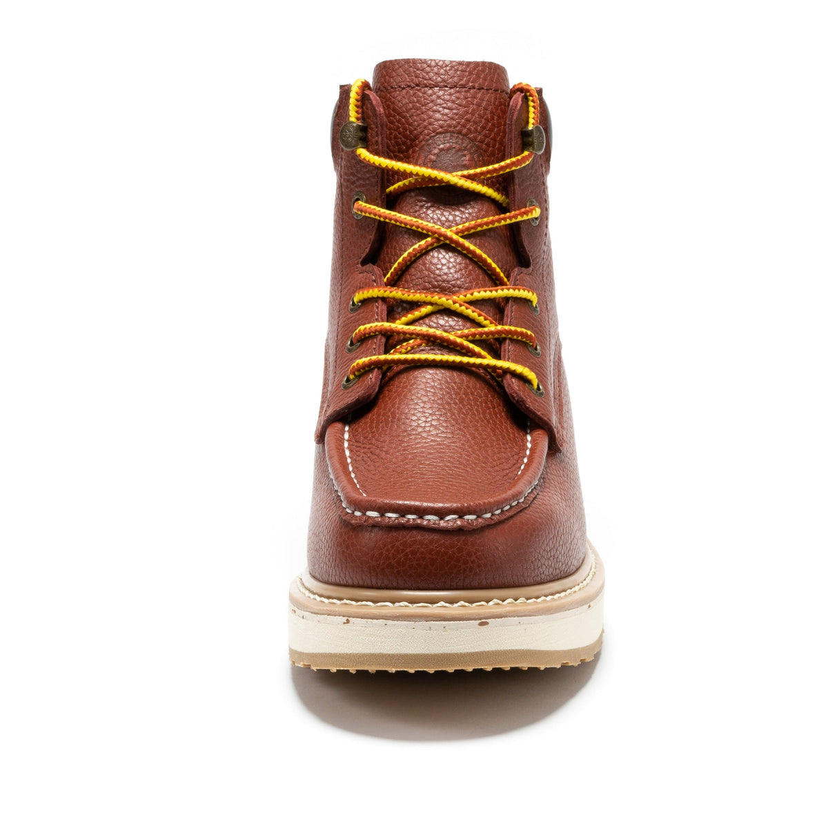 ROCKROOSTER Walker Men's 6 Inch Brown Soft Toe Wedge Work Boots SAP360 – product view 5