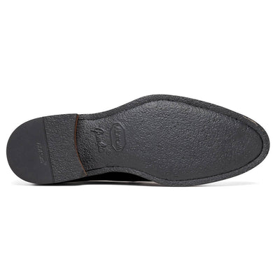 Zelli Italia 15-400-BLK ROMA Hand Burnished Calfskin Penny Loafer Black Detail View