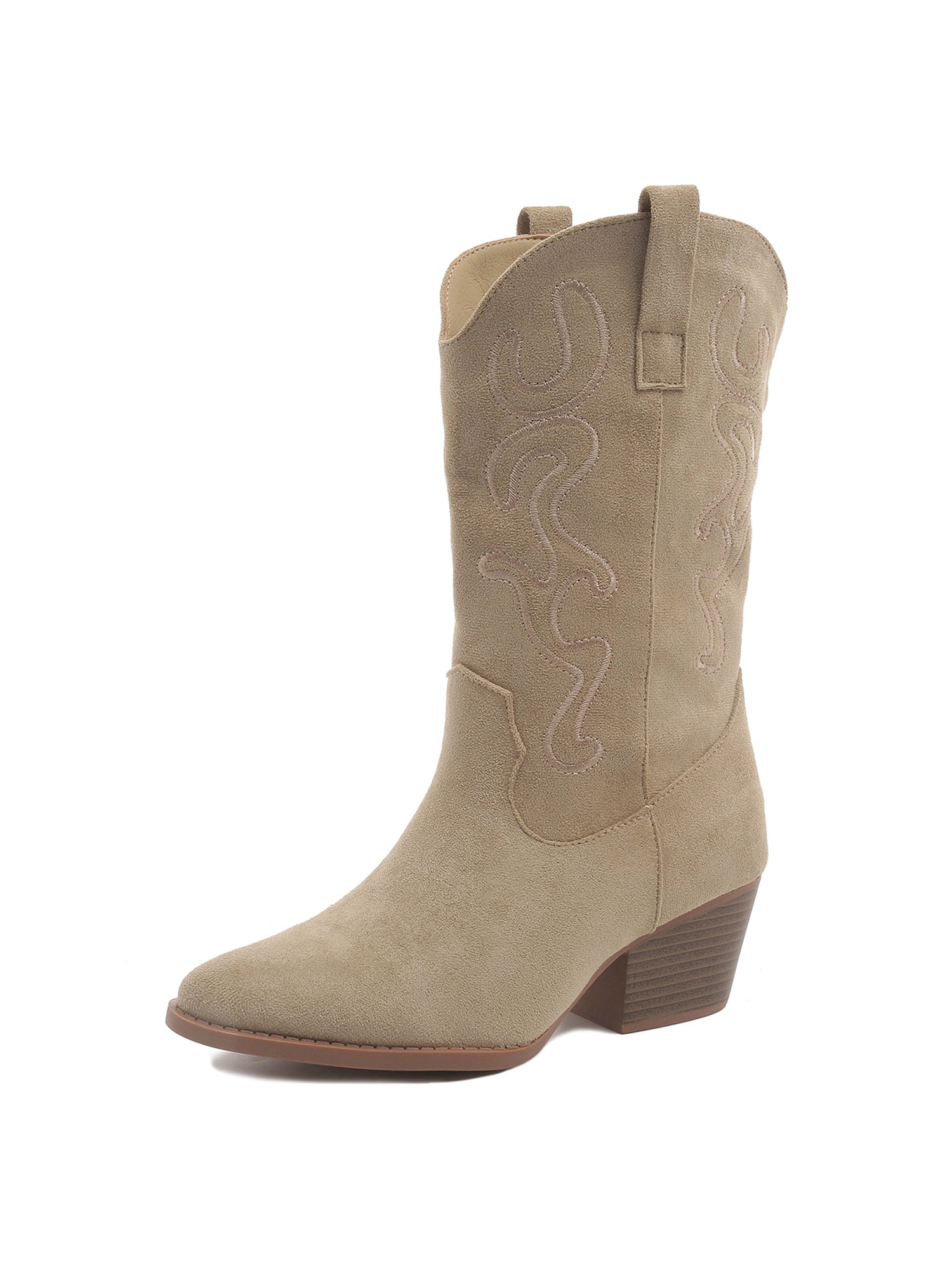 Roundup | Light Taupe Suede