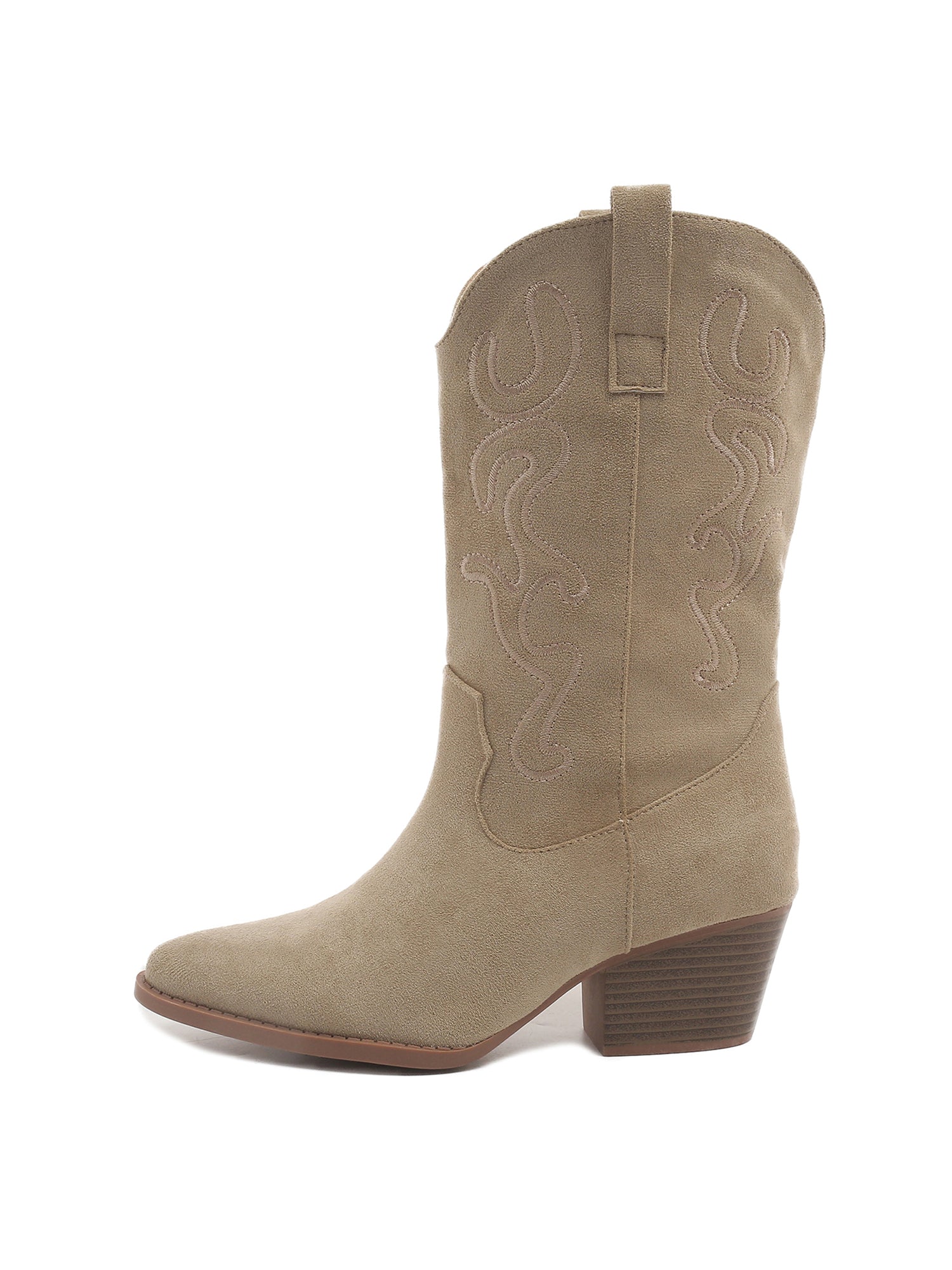 Roundup | Light Taupe Suede