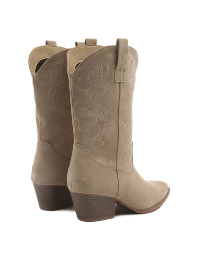 Roundup | Light Taupe Suede