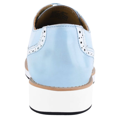 Liberty Zeno Roy Ostrich Leather Perforated toe Casual Oxford Dress Shoes