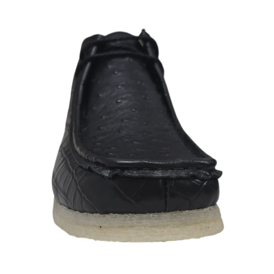 British Walkers Walker Royal Gator chukka boots in black and tan, front view