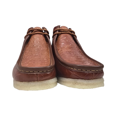British Walkers Walker Royal Gator chukka boots in brown, pair from the front