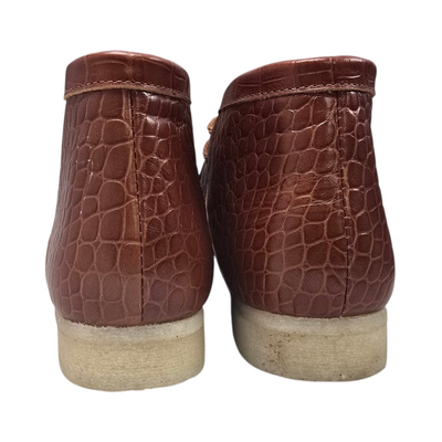 British Walkers Walker Royal Gator chukka boots in brown, pair from the rear