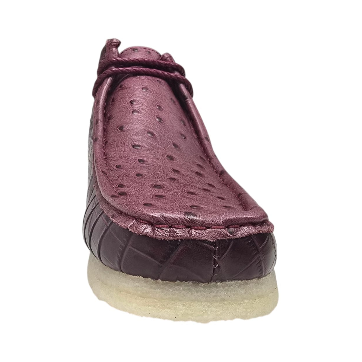 British Walkers Walker Royal Gator chukka boots in burgundy, front view