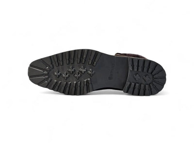 Carrucci Shoes Rugged Boot With Vegan Shearling Collar Leather KB51652