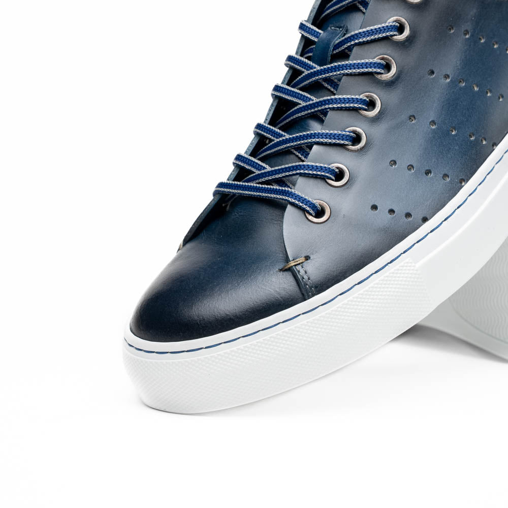 Zelli Italia Men's 65-201-NVY RUSSO Burnished Italian Calfskin - Navy