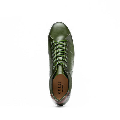 Zelli Italia Men's 65-201-OLV RUSSO Burnished Italian Calfskin - Olive