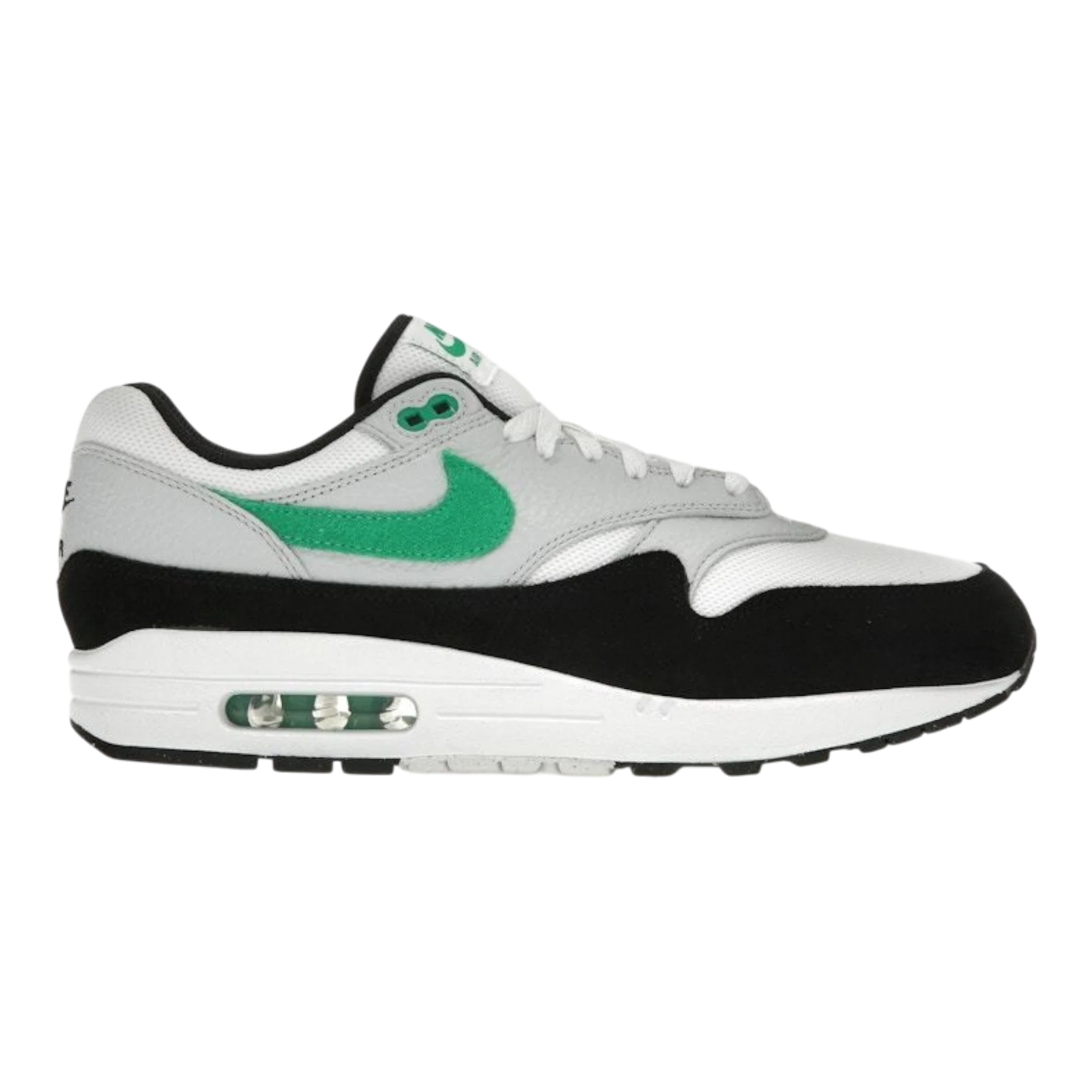 Nike Air Max 1 Men's Sneakers — White/Stadium Green Low-Top