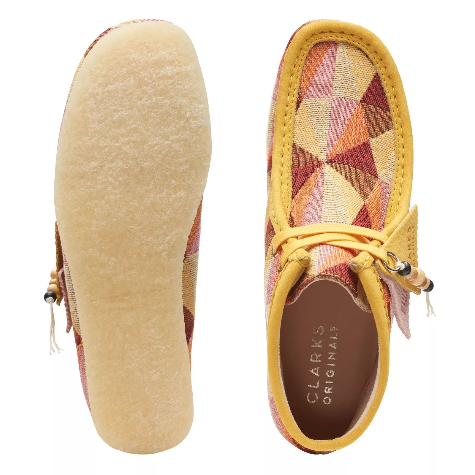 [26166092] Womens CLARKS WALLABEE BOOT - YELLOW COMBI