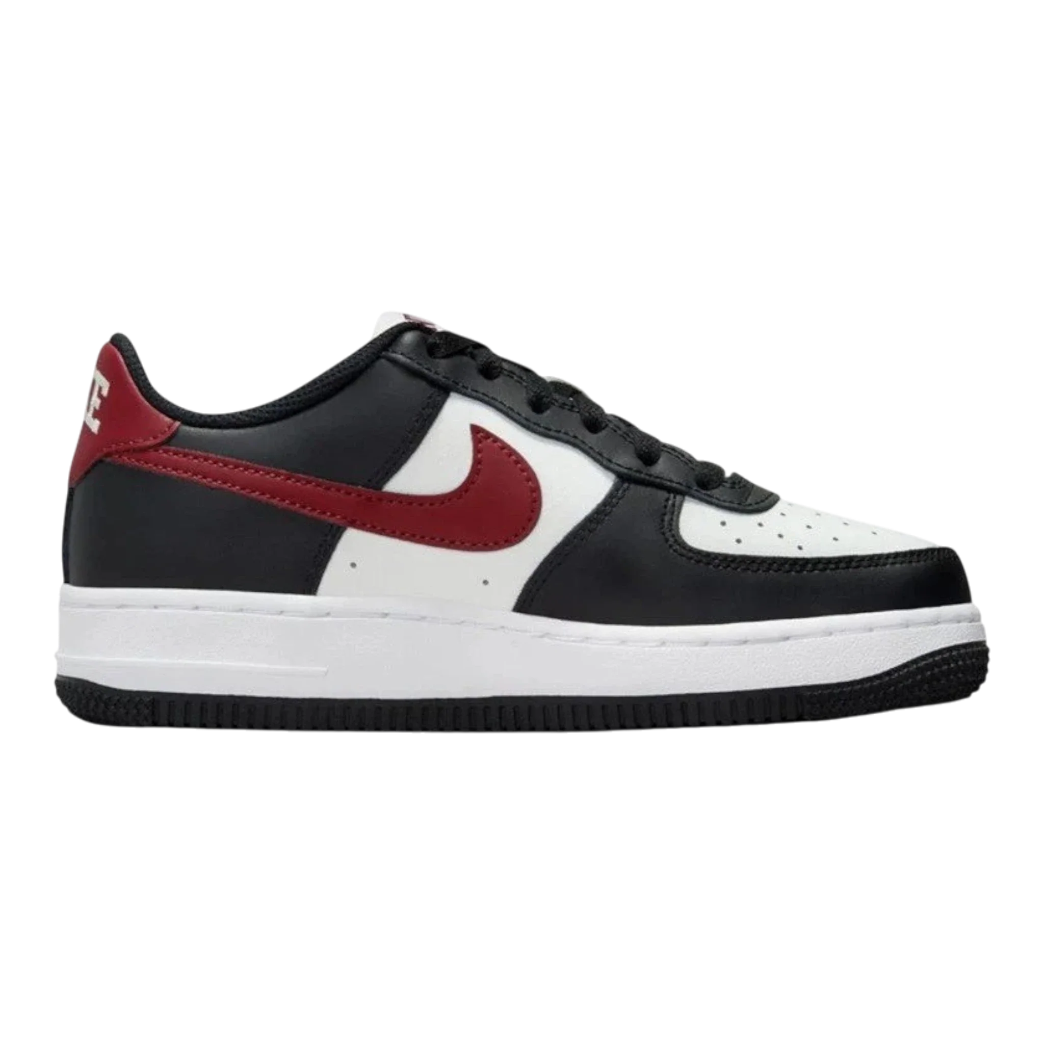 Nike Air Force 1 '07 Men's Sneakers — Black/Dark Team Red Low-Top