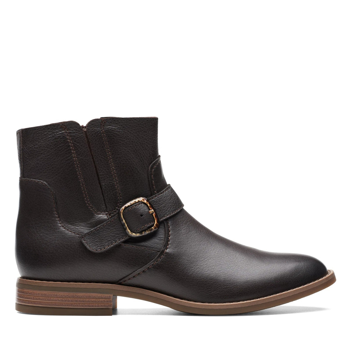 Clarks Camzin Loop Women's Dark Brown Leather 26174151 — product view 1