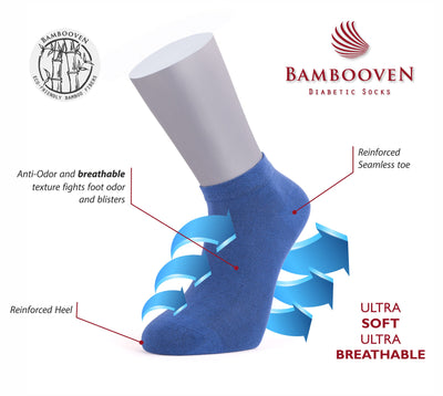 Men’s Bamboo Lightweight Dress Socks 6-Pack, Black & Grey