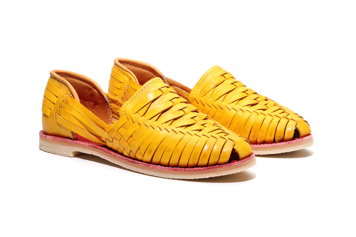 Bottomless Co. Cross Woven Huarache Mango – product view 1