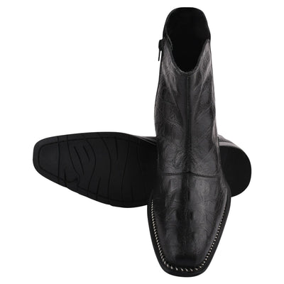 Liberty Zeno SANDRA Leather Ankle Length Side Zip Up Boots