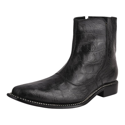 Liberty Zeno SANDRA Leather Ankle Length Side Zip Up Boots