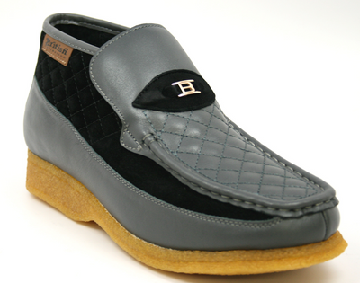 British Walkers Checkers Men's Blue and White Slip On Shoes view 43
