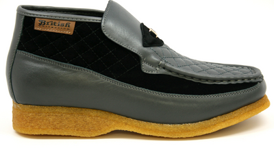 British Walkers Checkers Men's Blue and White Slip On Shoes view 44