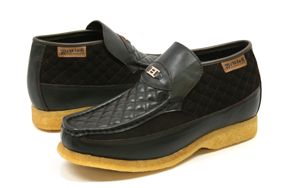 British Walkers Checkers Men's Blue and White Slip On Shoes view 47