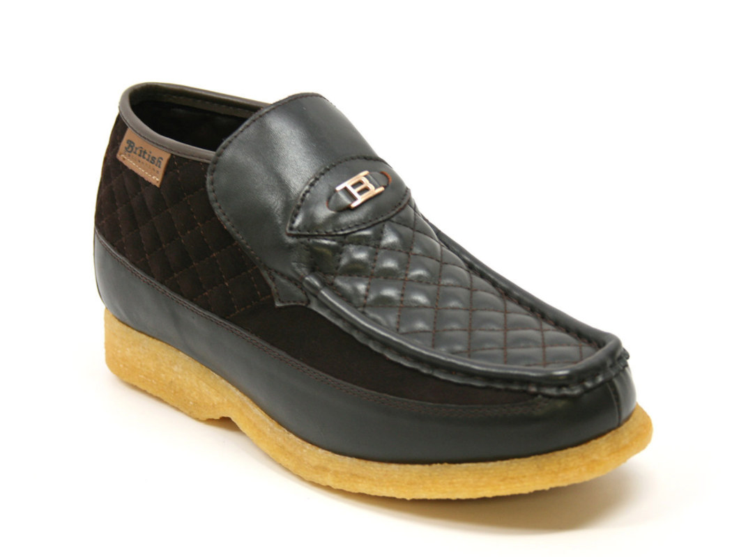 British Walkers Checkers Men's Blue and White Slip On Shoes view 48