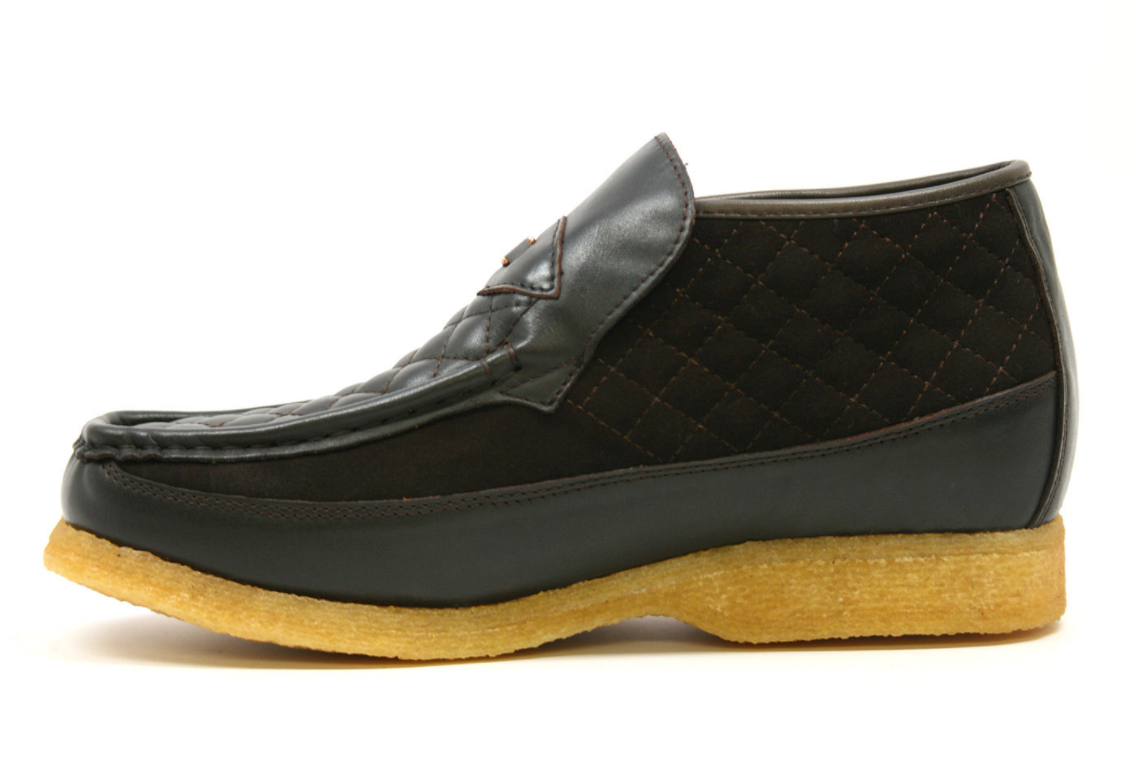 British Walkers Checkers Men's Blue and White Slip On Shoes view 50