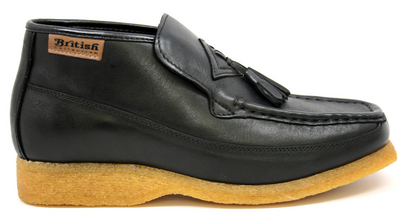 British Walkers Classic Men's Beige Leather Three Quarter Tassel Slip On Shoes view 10