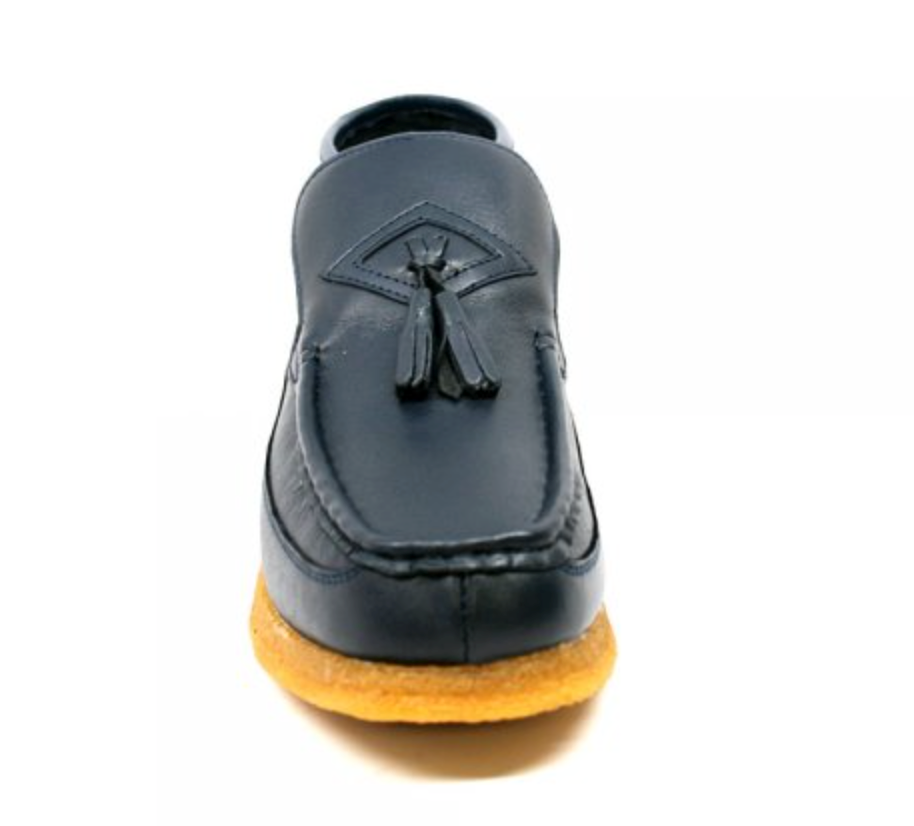 British Walkers Classic Men's Beige Leather Three Quarter Tassel Slip On Shoes view 17