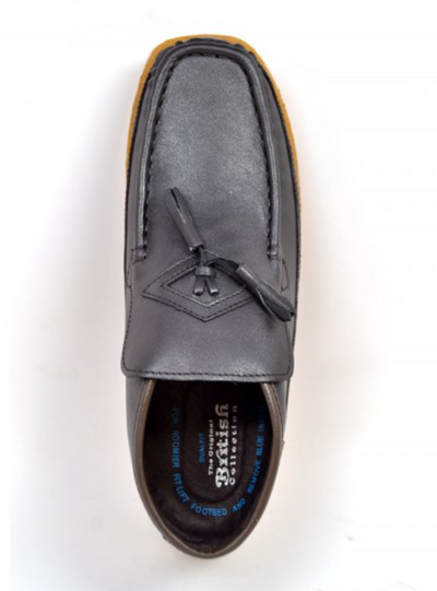 British Walkers Classic Men's Beige Leather Three Quarter Tassel Slip On Shoes view 25