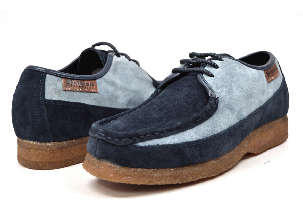 British Walkers Crown Men's Black Leather and Snake Pattern Lace Up Shoes view 19