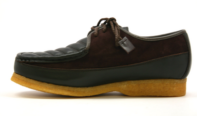 British Walkers Crown Men's Black Leather and Suede Lace Up Shoes view 8