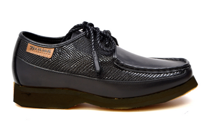 British Walkers Crown Men's Black Leather and Suede Lace Up Shoes view 15