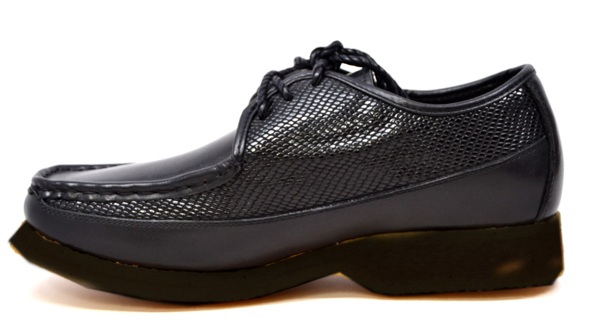 British Walkers Crown Men's Black Leather and Suede Lace Up Shoes view 16