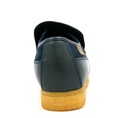 British Walkers King Men's Old School Black Leather and Suede Tassel Slip On Shoes view 12